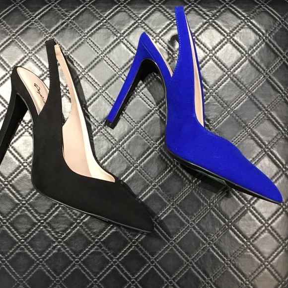Last 1! Qupid classic slingback cobalt blue pumps - Picture 4 of 4